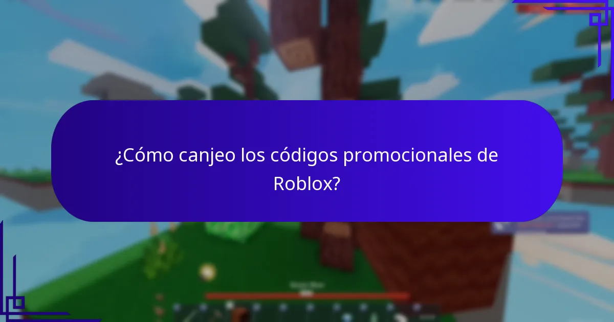 ¿Cómo canjeo los códigos promocionales de Roblox?