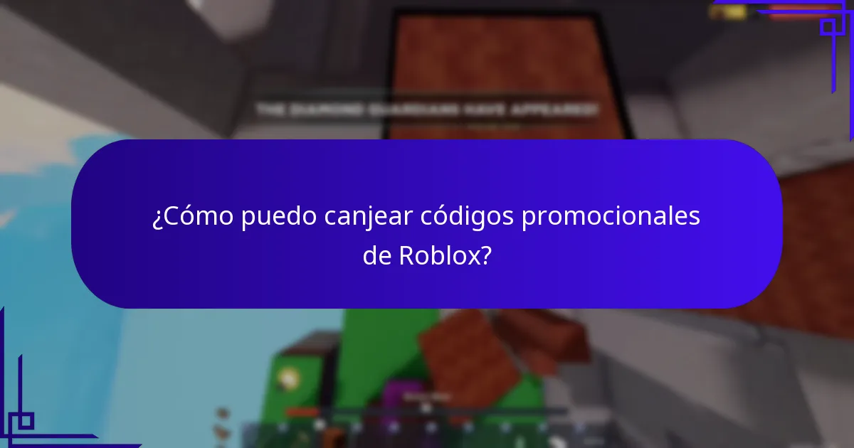 ¿Cómo puedo canjear códigos promocionales de Roblox?