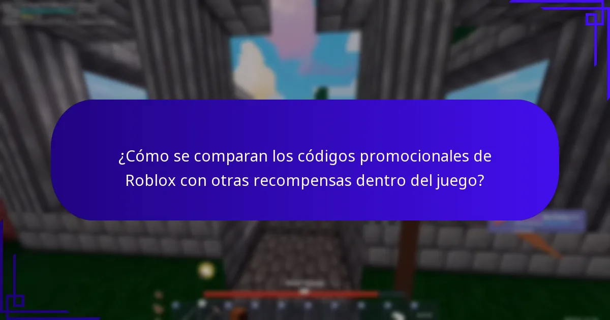 ¿Cómo se comparan los códigos promocionales de Roblox con otras recompensas dentro del juego?
